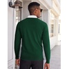 image:imageCOOFANDY Mens V Neck Sweater Lightweight Knitted Pullover SweatersGreen