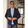 image:imageCOOFANDY Mens V Neck Sweater Lightweight Knitted Pullover SweatersLight Blue