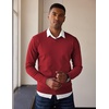 image:imageCOOFANDY Mens V Neck Sweater Lightweight Knitted Pullover SweatersRed