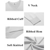 image:imageCOOFANDY Mens V Neck Sweater Lightweight Knitted Pullover SweatersWhite