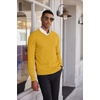 image:imageCOOFANDY Mens V Neck Sweater Lightweight Knitted Pullover SweatersYellow