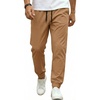 image:imageCOOFANDY Men Casual Joggers Pants Cotton Cargo Elastic Waist Chino Pants Twill Hiking Outdoor SweatpantsKhaki