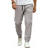 image:imageCOOFANDY Men Casual Joggers Pants Cotton Cargo Elastic Waist Chino Pants Twill Hiking Outdoor SweatpantsLight Grey