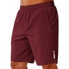image:imageCOOFANDY Mens Athletic Running Shorts 7 9 Lightweight Quick Dry Drawstring Mesh Gym Shorts with Zipper PocketsWine Red