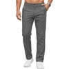 image:imageCOOFANDY Mens Casual Pants Elastic Waist Flat Front Dress Slacks Regular Fit Stretch Golf Pants Work Office TrousersDark Gray