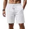 image:imageCOOFANDY Mens Casual Shorts 9 Summer Beach Shorts Drawstring Elastic Waist Shorts with PocketsWhite
