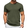 image:imageCOOFANDY Mens Casual TShirts Short Sleeve Crewneck Pullover Classic Knit Tee ShirtsArmy Green