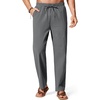 image:imageCOOFANDY Mens Cotton Linen Pants Lightweight Casual Linen Dress Pants Drawstring Summer Beach TrousersDark Grey