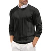 image:imageCOOFANDY Mens Crew Neck Sweater Long Sleeve Ribbed Knit Dress Sweaters Casual Slim Fit PulloverBlack