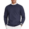 image:imageCOOFANDY Mens Crew Neck Sweaters Long Sleeve Lightweight Knit Dress Pullover SweatersNavy Blue