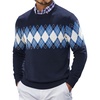 Argyle -- Navy Blue