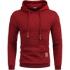 image:imageCOOFANDY Mens Hooded Sweatshirt Casual Long Sleeve Drawstring Waffle Knit Pullover HoodiesRed