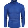 image:imageCOOFANDY Mens Slim Fit Turtleneck Sweater Casual Knitted Twisted Pullover Solid SweatersRoyal Blue
