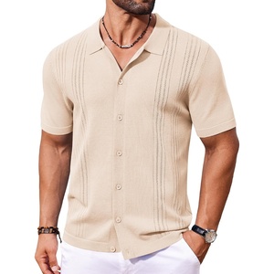 image:imageCOOFANDY Men Casual Button Down Shirts Short Sleeve Summer Beach Shirt Fashion Camp TopsApricot