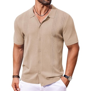image:imageCOOFANDY Men Casual Button Down Shirts Short Sleeve Summer Beach Shirt Fashion Camp TopsKhaki