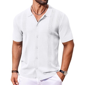 image:imageCOOFANDY Men Casual Button Down Shirts Short Sleeve Summer Beach Shirt Fashion Camp TopsWhite