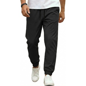 image:imageCOOFANDY Men Casual Joggers Pants Cotton Cargo Elastic Waist Chino Pants Twill Hiking Outdoor SweatpantsBlack