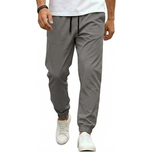 image:imageCOOFANDY Men Casual Joggers Pants Cotton Cargo Elastic Waist Chino Pants Twill Hiking Outdoor SweatpantsDark Grey