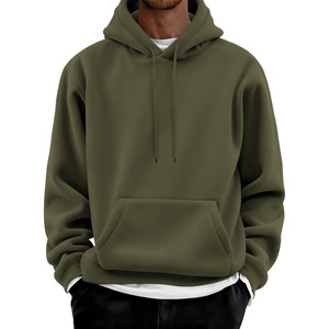 image:imageCOOFANDY Men Cotton Fleece Hooded Sweatshirt Casual Long Sleeve Hoodies Pullover Fashion Drawstring Hoodie with Kanga PocketArmy Green
