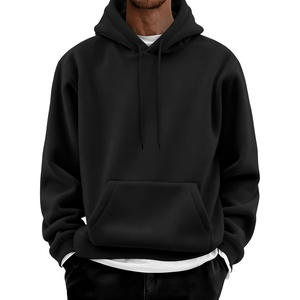 image:imageCOOFANDY Men Cotton Fleece Hooded Sweatshirt Casual Long Sleeve Hoodies Pullover Fashion Drawstring Hoodie with Kanga PocketBlack