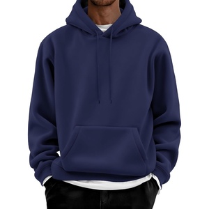 image:imageCOOFANDY Men Cotton Fleece Hooded Sweatshirt Casual Long Sleeve Hoodies Pullover Fashion Drawstring Hoodie with Kanga PocketBlue Purple
