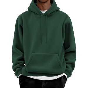 image:imageCOOFANDY Men Cotton Fleece Hooded Sweatshirt Casual Long Sleeve Hoodies Pullover Fashion Drawstring Hoodie with Kanga PocketLake Green