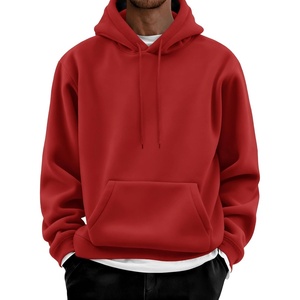 image:imageCOOFANDY Men Cotton Fleece Hooded Sweatshirt Casual Long Sleeve Hoodies Pullover Fashion Drawstring Hoodie with Kanga PocketRed