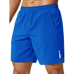 image:imageCOOFANDY Mens Athletic Running Shorts 7 9 Lightweight Quick Dry Drawstring Mesh Gym Shorts with Zipper PocketsRoyal Blue