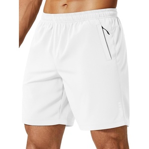 image:imageCOOFANDY Mens Athletic Running Shorts 7 9 Lightweight Quick Dry Drawstring Mesh Gym Shorts with Zipper PocketsWhite