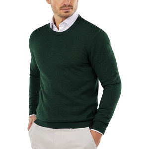 image:imageCOOFANDY Mens Crewneck Sweaters Long Sleeve Dress Knit Sweater Lightweight Slim Fit Pullover SweatersDark Green