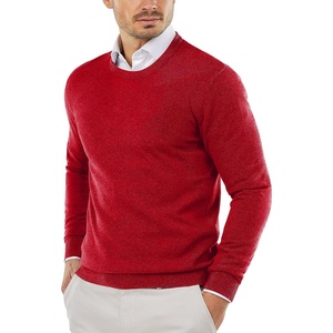 image:imageCOOFANDY Mens Crewneck Sweaters Long Sleeve Dress Knit Sweater Lightweight Slim Fit Pullover SweatersRed