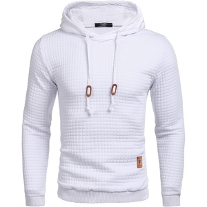 image:imageCOOFANDY Mens Hooded Sweatshirt Casual Long Sleeve Drawstring Waffle Knit Pullover HoodiesWhite