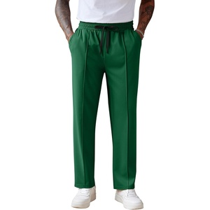 image:imageCOOFANDY Mens Knit Sweatpants Lightweight Open Bottom Casual Pants Drawstring Jogger Yoga Pants with PocketsGreen