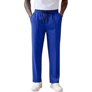 image:imageCOOFANDY Mens Knit Sweatpants Lightweight Open Bottom Casual Pants Drawstring Jogger Yoga Pants with PocketsRoyal Blue