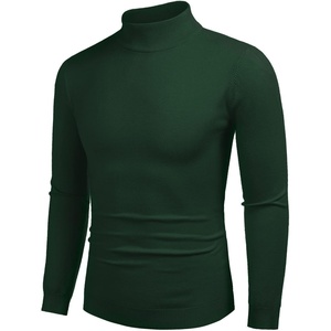 image:imageCOOFANDY Mens Mock Turtleneck Slim Fit Pullover Sweater Casual Basic Knitted Thermal SweatersForest Green