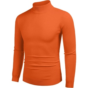 image:imageCOOFANDY Mens Mock Turtleneck Slim Fit Pullover Sweater Casual Basic Knitted Thermal SweatersOrange
