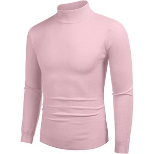 image:imageCOOFANDY Mens Mock Turtleneck Slim Fit Pullover Sweater Casual Basic Knitted Thermal SweatersPink