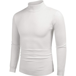 image:imageCOOFANDY Mens Mock Turtleneck Slim Fit Pullover Sweater Casual Basic Knitted Thermal SweatersWhite