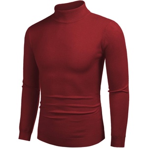 image:imageCOOFANDY Mens Mock Turtleneck Slim Fit Pullover Sweater Casual Basic Knitted Thermal SweatersWine Red