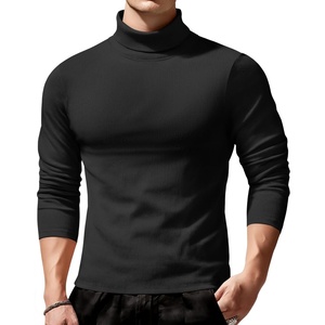 image:imageCOOFANDY Mens Slim Fit Turtleneck Sweater Long Sleeve Ribbed Turtle Neck Casual Lightweight Basic Pullover SweatersBlack