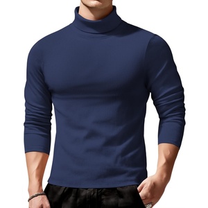 image:imageCOOFANDY Mens Slim Fit Turtleneck Sweater Long Sleeve Ribbed Turtle Neck Casual Lightweight Basic Pullover SweatersBlue Purple