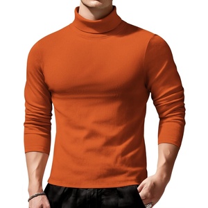 image:imageCOOFANDY Mens Slim Fit Turtleneck Sweater Long Sleeve Ribbed Turtle Neck Casual Lightweight Basic Pullover SweatersBrown