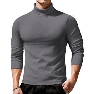 image:imageCOOFANDY Mens Slim Fit Turtleneck Sweater Long Sleeve Ribbed Turtle Neck Casual Lightweight Basic Pullover SweatersDark Gray