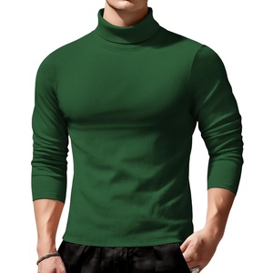 image:imageCOOFANDY Mens Slim Fit Turtleneck Sweater Long Sleeve Ribbed Turtle Neck Casual Lightweight Basic Pullover SweatersDark Green