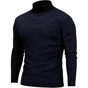image:imageCOOFANDY Mens Turtleneck Sweater Long Sleeve Casual Ribbed Knitted High Neck Pullover SweatersBlue Purple