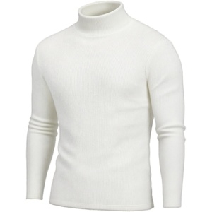 image:imageCOOFANDY Mens Turtleneck Sweater Long Sleeve Casual Ribbed Knitted High Neck Pullover SweatersWhite