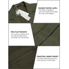 image:imageCOOFADNY Mens Casual Corduroy Blazer Classic Fit Two Button Sport Coat Fashion Notch Lapel Blazer JacketArmy Green