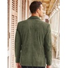 image:imageCOOFADNY Mens Casual Corduroy Blazer Classic Fit Two Button Sport Coat Fashion Notch Lapel Blazer JacketArmy Green