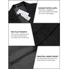 image:imageCOOFADNY Mens Casual Corduroy Blazer Classic Fit Two Button Sport Coat Fashion Notch Lapel Blazer JacketBlack