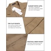 image:imageCOOFADNY Mens Casual Corduroy Blazer Classic Fit Two Button Sport Coat Fashion Notch Lapel Blazer JacketCoffee